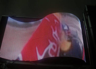 Programmable P4 Flexible LED Curtain Display Full Color High Definition Video Screen