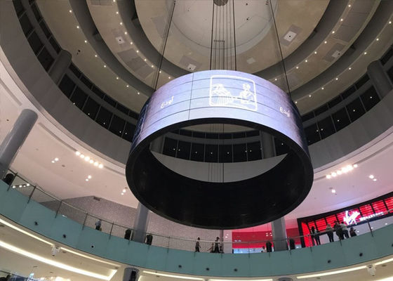 Exibição de vídeo LED flexível em cores completas, P1.56 P1.785 P2 P2.5 Cilindro flexível Tela LED