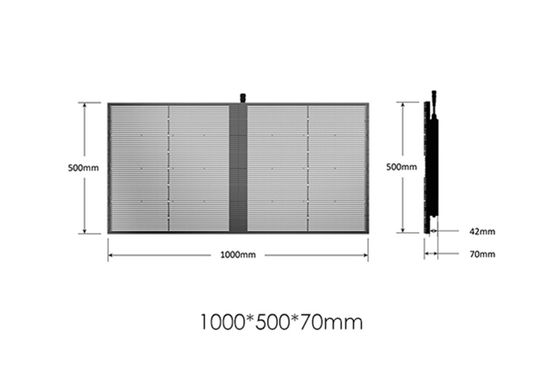 Malha de LED de vidro de parede de vídeo colorida de alto brilho SMD P2.84 P20 para ambientes internos e externos