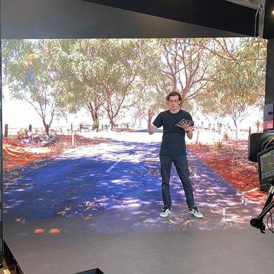 Tela led comercial de design personalizado, tela led de palco de filme de rua xr