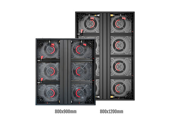 P10mm exterior fixou a exposição de diodo emissor de luz de alumínio impermeável do armário da instalação 800x1200mm para rua exterior a exposição conduzida