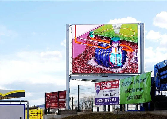 P10mm exterior fixou a exposição de diodo emissor de luz de alumínio impermeável do armário da instalação 800x1200mm para rua exterior a exposição conduzida