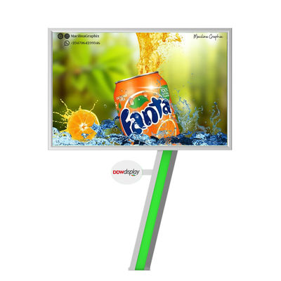 Display digital de instalação fácil 8000nits IP65 P6 6mm pixel pitch tela LED de aço outdoor publicidade