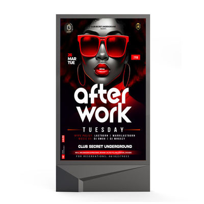 Design de ponta P4 P5 P6 P8 P10 8000nits 3840hz IP65 resistente à água interior exterior mupi display led digital signage