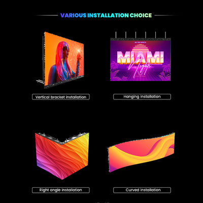 7680Hz P2.976 Ecrã de vídeo de parede para palco Igreja Concertos Eventos Pantalla Indoor Outdoor Rental LED Screen for Rent