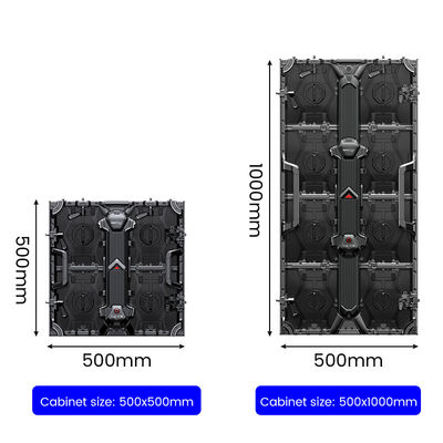 P3.91 Display LED de aluguer de palco com frequência de mudança de quadro de 50/60hz e brilho de 800 cd/m2