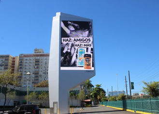 Lado exterior da estrada da exposição de diodo emissor de luz da cor completa de IP67 P16 com economia de energia do contraste alto