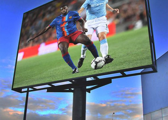 A baixa potência exterior da exposição de diodo emissor de luz da cor completa de 1R1G1B P8mm Waterproof 100000 horas