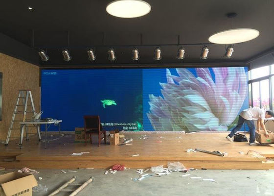 Tela interna orientado para o serviço dianteira do vídeo do diodo emissor de luz da cor completa da parede 1R1G1B da exposição de SMD P5