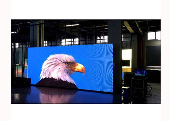 Brilho completo interno da brancura das lêndeas da exposição de diodo emissor de luz 900 - 1500 da cor do preto P6 de SMD