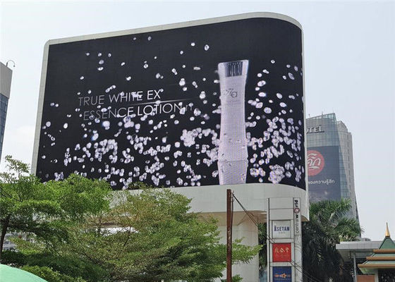 DIP346 P10 curvou o Dos da tela 10000 da propaganda exterior de cor completa da tela do diodo emissor de luz/Sqm