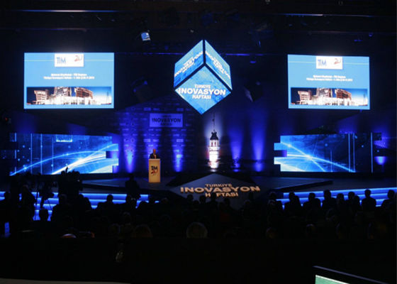 Tela de exposição alugado P2.5mm do diodo emissor de luz da fase da cor completa para o shopping