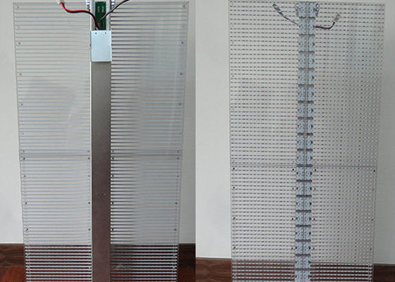 Peso leve transparente da tela do diodo emissor de luz da parede de vidro de exposição de diodo emissor de luz P3.9mm de 70%