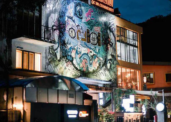 Passo video transparente 5000nits do pixel da parede 10mm da exposição de diodo emissor de luz do brilho alto