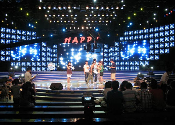 Nível cinzento dos multi bocados video internos do brilho 16 das lêndeas da tela P3.91 1000 do diodo emissor de luz da função