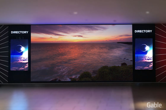 armário de aço conduzido do ferro do quadro de avisos 290W/m2 da cor completa de 5500cd/m2 P10