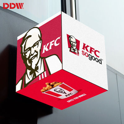 Tela de cubo de led de publicidade à prova d'água externa, display de cubo de led de pixel P2.5