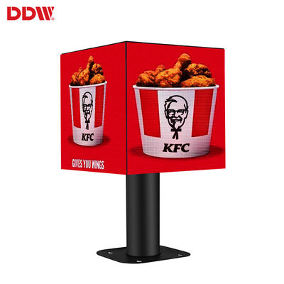 Cubo mágico de led interno personalizado de 2,5 mm, exibição de cubo de led de tela de vídeo