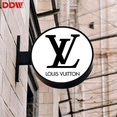 Sinal de LED redondo P4.68 externo, exibição de logotipo de LED circular