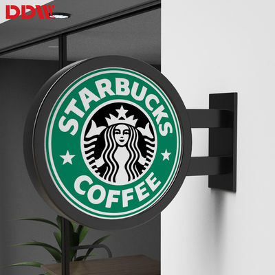 Sinal de LED redondo P4.68 externo, exibição de logotipo de LED circular