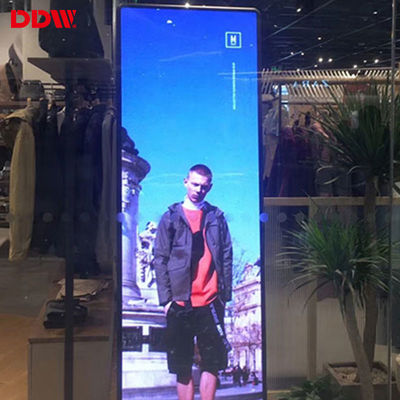 Tela espelhada de LED para publicidade em vídeo digital interna ultrafina portátil P1,75 P2 P2,5