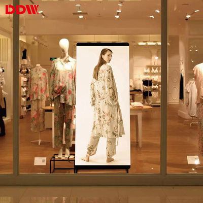 Tela espelhada de LED para publicidade em vídeo digital interna ultrafina portátil P1,75 P2 P2,5