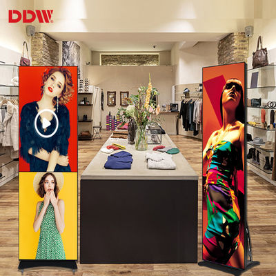 Tela espelhada de LED para publicidade em vídeo digital interna ultrafina portátil P1,75 P2 P2,5