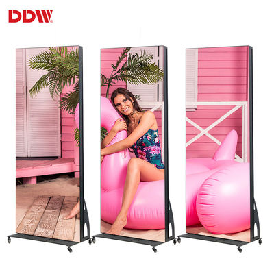 Piso em pé Move Smart Tela de publicidade em vídeo digital P2.5