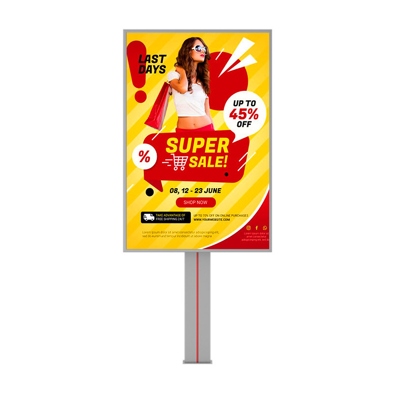 Design personalizado de alta qualidade p6 8000nits aço IP65 digital à prova d'água outdoor led outdoor para publicidade