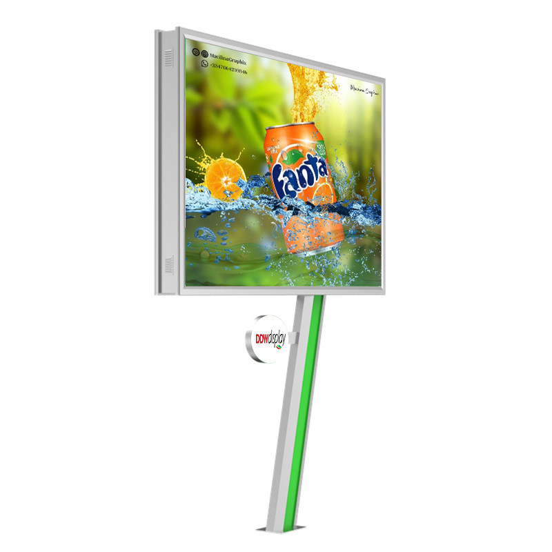 Display digital de instalação fácil 8000nits IP65 P6 6mm pixel pitch tela LED de aço outdoor publicidade