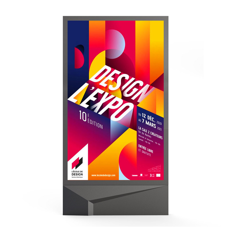 Instalação fácil 3840Hz IP65 à prova d'água P4 P5 P6 P8 P10 10000nits Outdoor LED Mupi led digital signage